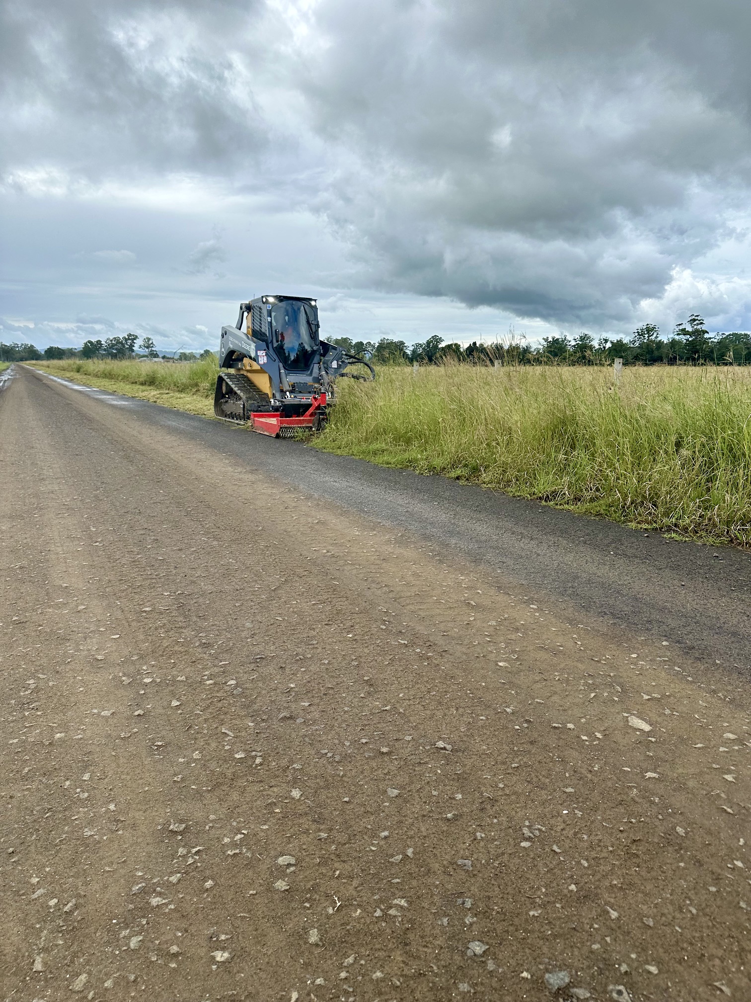 Professional road side slashing